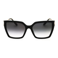 Chopard Sunglasses Cat Eye Full Rim, Shiny Black Frame and Grey Gradient Lens SCH371V0700