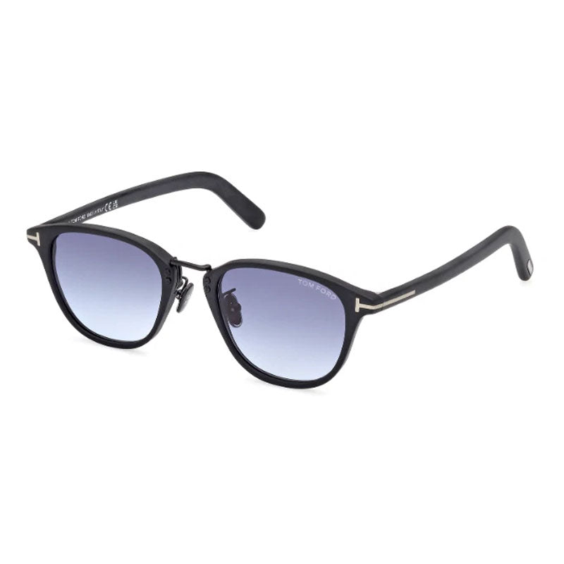 Tom Ford Tom Ford Sunglasses Square Full Rim, Shiny Grey Frame and Roviex Lens FT1049-D20J