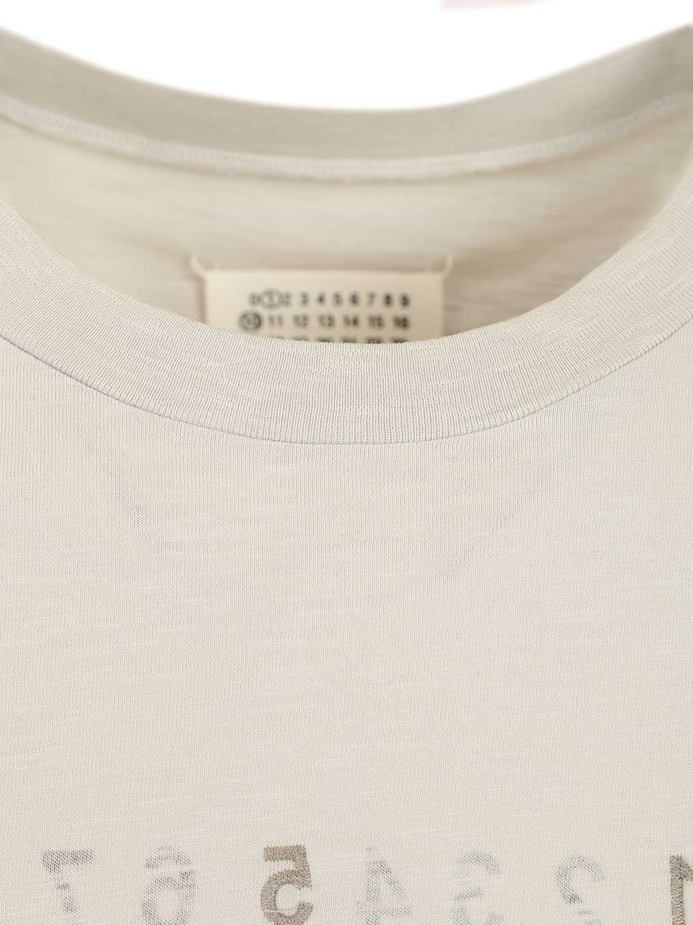 Maison Margiela Men Embroidered Cotton T-Shirt
