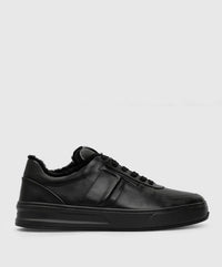 Tods Leather Low-Top Fur-Lined Sneakers