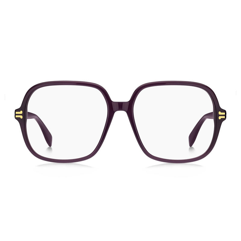 Marc Jacobs Eyeglasses Square Full Rim, Violet Frame and Clear Demo Lenses Lens MJ10980B3V00