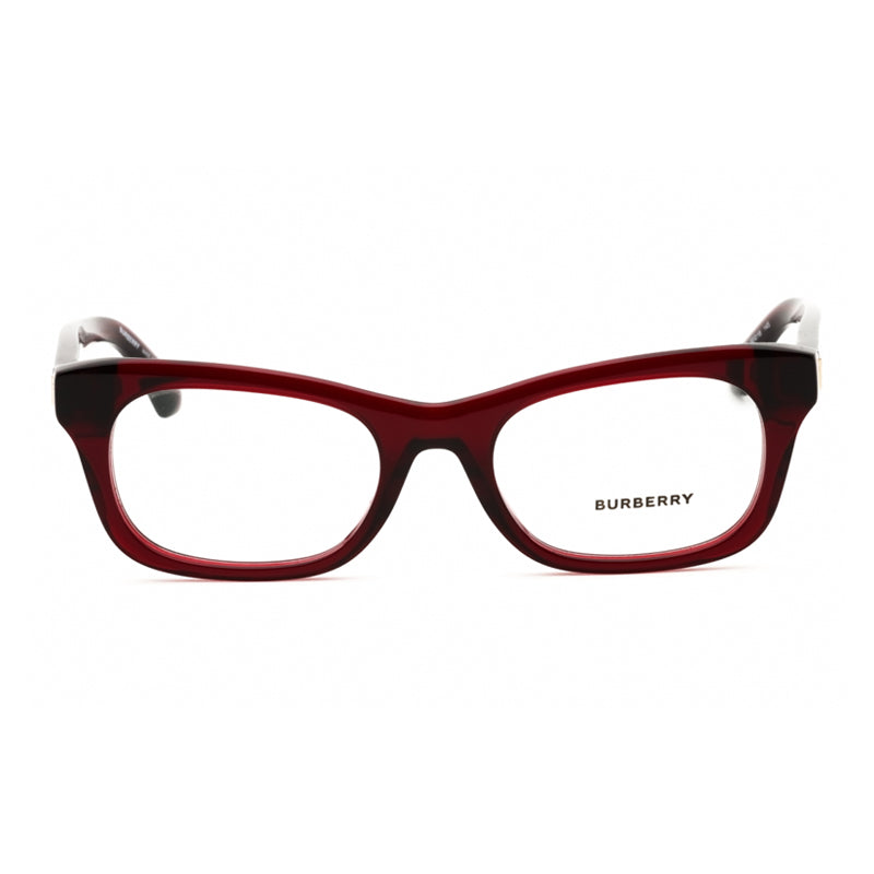 Burberry Eyeglasses Rectangle Full Rim, Black Frame and Clear Demo Lenses Lens BE24223001