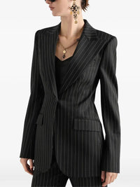 Dolce & Gabbana Women Turlington Single-Breasted Jacket In Pinstripe Wool