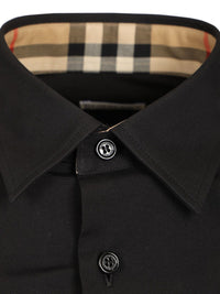 Burberry Burberry Men Slim Fit Shirt In Stretch Cotton