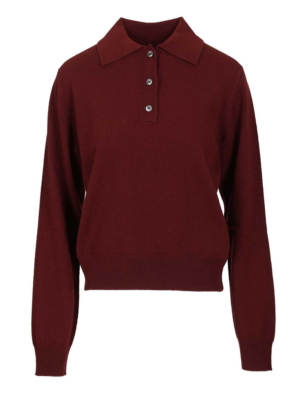 Maison Margiela Women Wool Polo Shirt