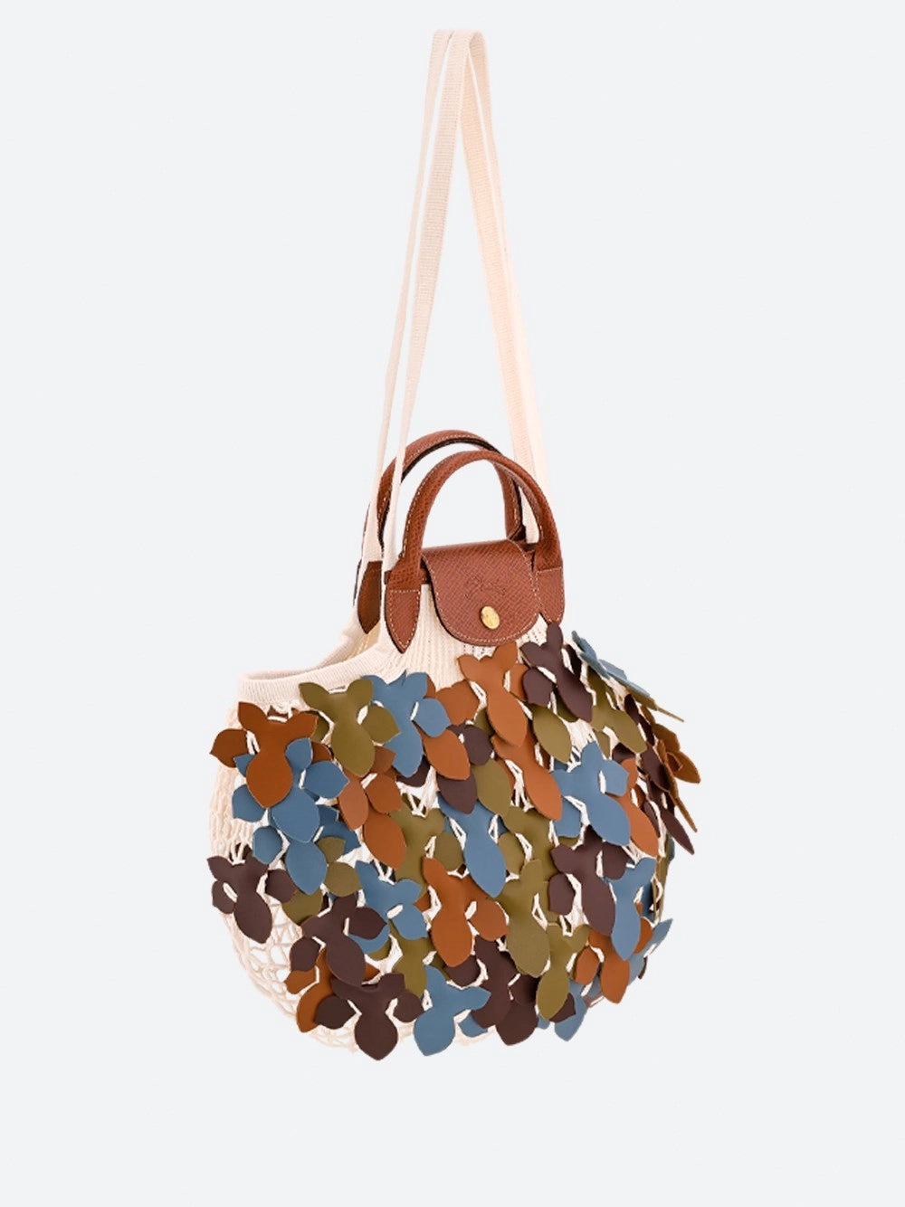 Longchamp Longchamp Women `Le Pliage Filet Camo` Large Mesh Bag