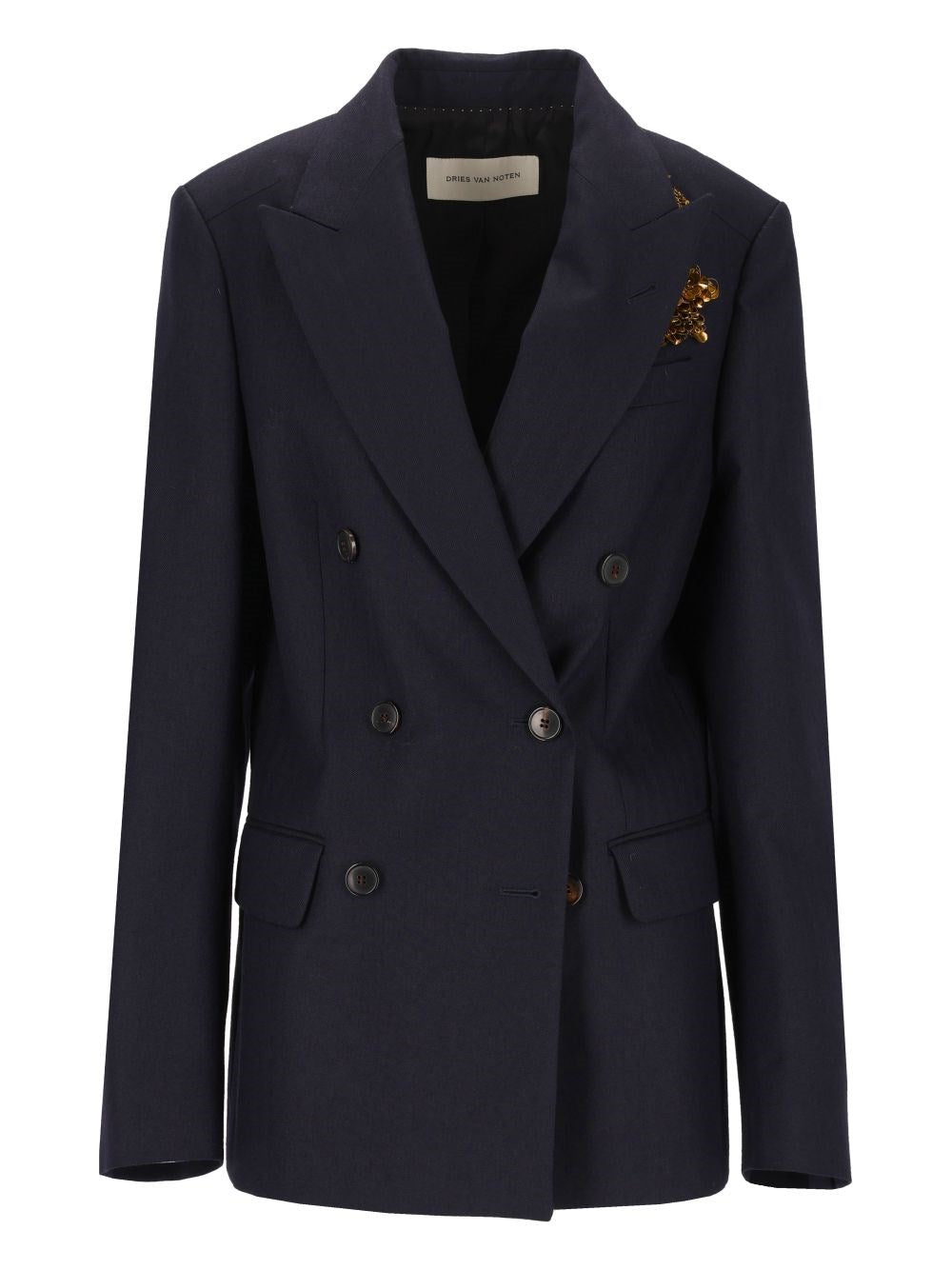 Dries Van Noten Women Embroidered Double-Breasted Blazer