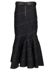 Self-portrait Self-Portrait Women Midi Skirt With Belt