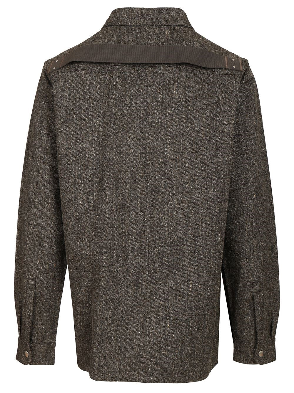 Rick Owens Men Carbone Outershirt