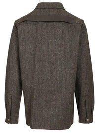 Rick Owens Men Carbone Outershirt