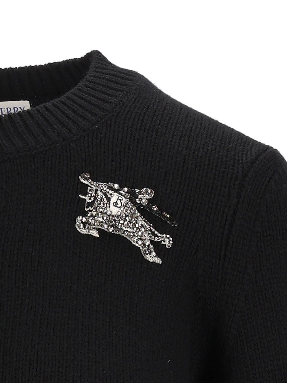 Burberry Women Wool And Cashmere Cardigan With Ekd