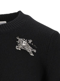Burberry Women Wool And Cashmere Cardigan With Ekd