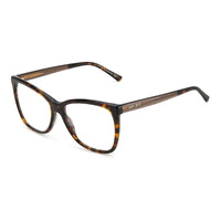 Jimmy Choo Eyeglasses Square Full Rim, Havana Frame and Clear Demo Lenses Lens JC362008600