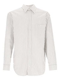 Balenciaga Men Regular Fit Shirt Soft Stripe Popeline