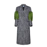 Prada Prada Herringbone Wool Coat Women