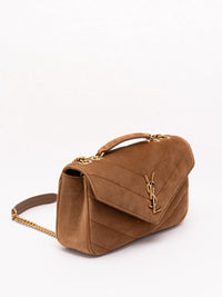 Saint Laurent Women Loulou Small In Matelasse Suede