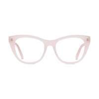 Stella McCartney Eyeglasses Oval Full Rim, Milky Pink Frame and Clear Demo Lenses Lens SC50020I072