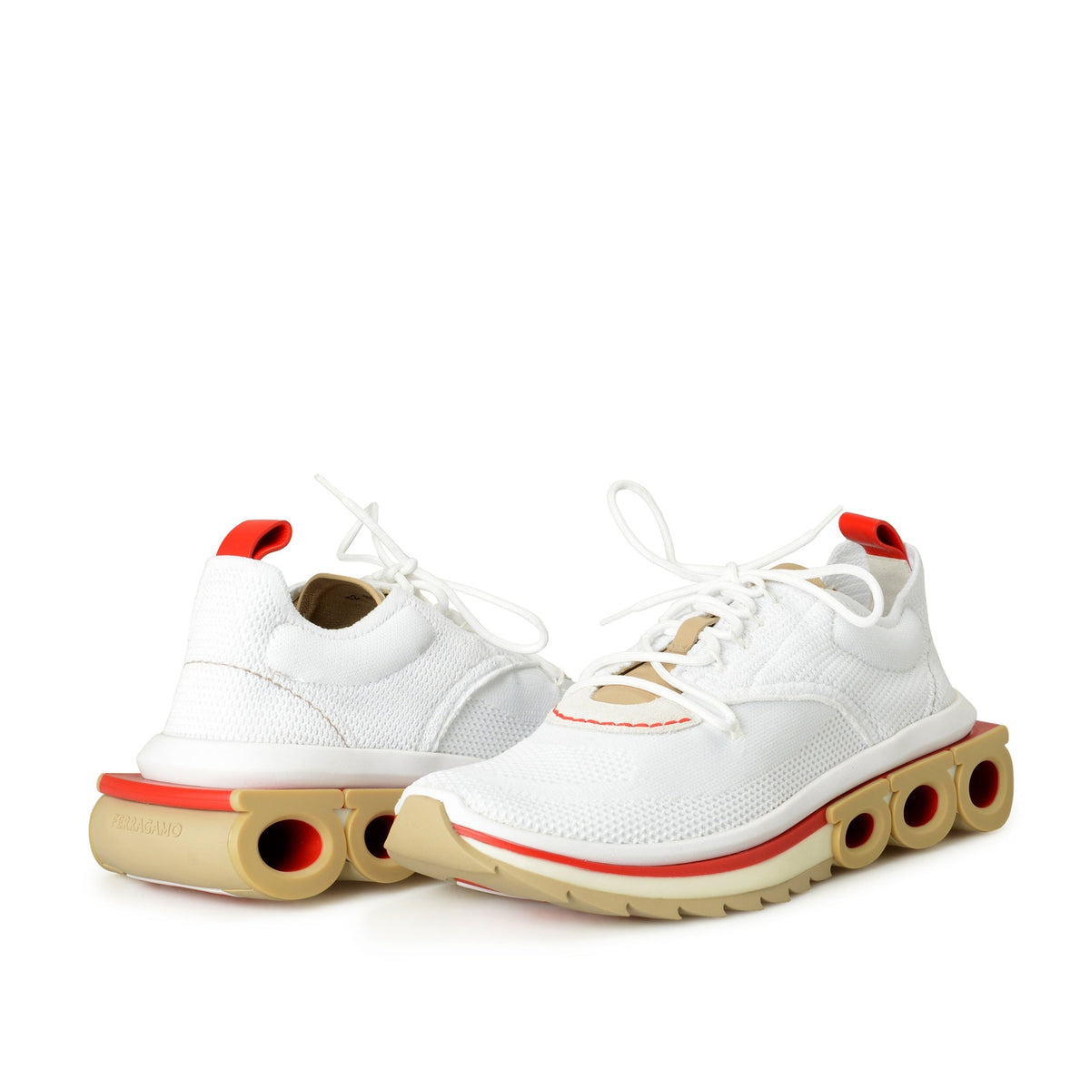 Salvatore Ferragamo Nima Knit Sneakers Men