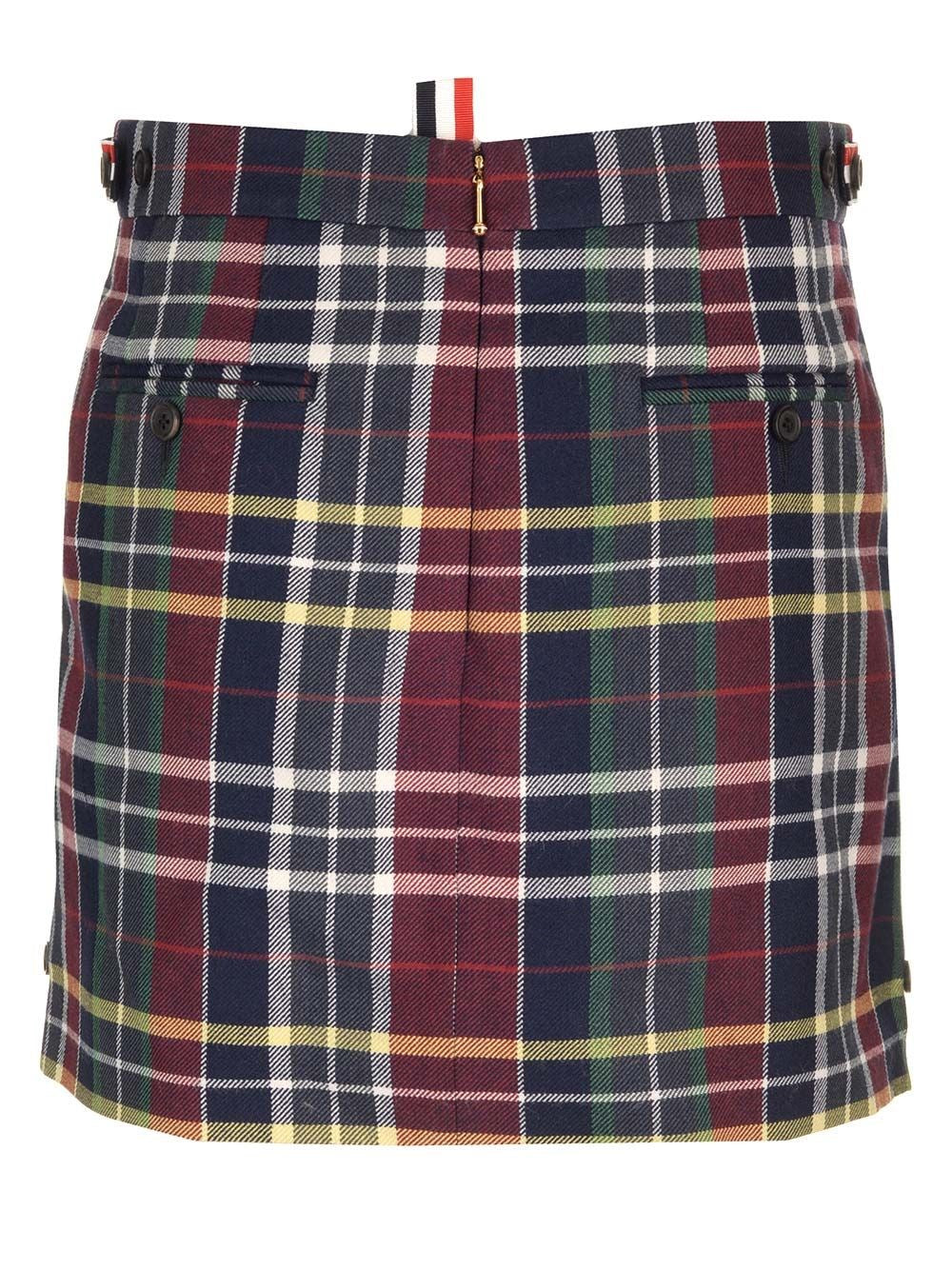 Thom Browne Women Tartan Mini Skirt