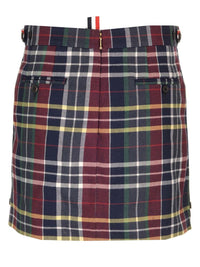 Thom Browne Women Tartan Mini Skirt