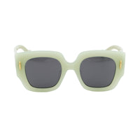 Loewe Sunglasses Square Full Rim, Pastel Green Frame and Grey Lens LW40129U95A