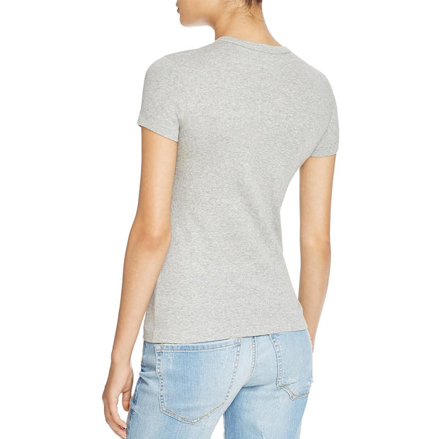Three Dots Womens Kennedy Cotton Short Sleeves T-Shirt
