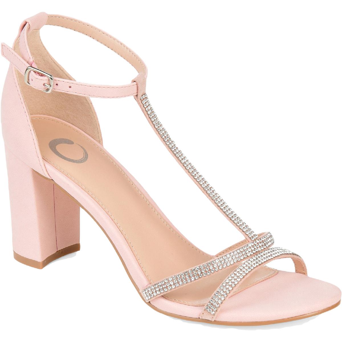 Denali Womens Rhinestone T-Strap Sandals