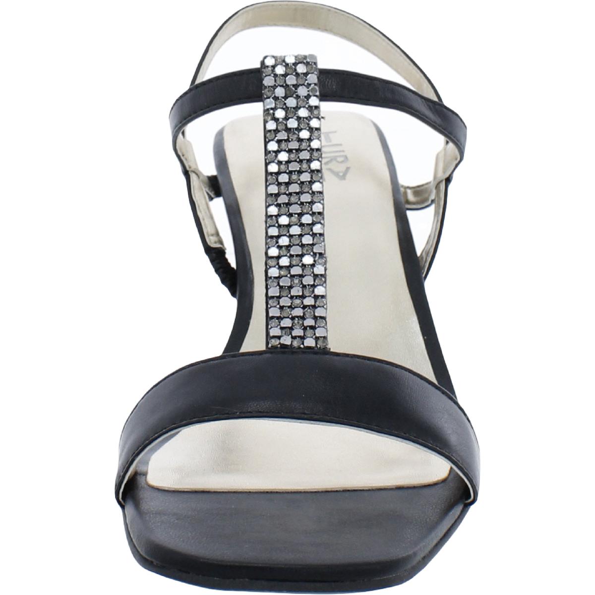 Skylar Womens Leather Ankle Strap Heels