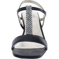 Skylar Womens Leather Ankle Strap Heels