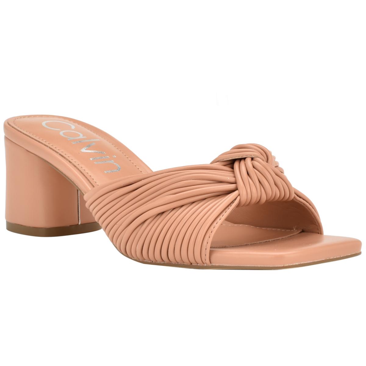 Beanca Womens Faux Leather Slip-On Strappy Sandals
