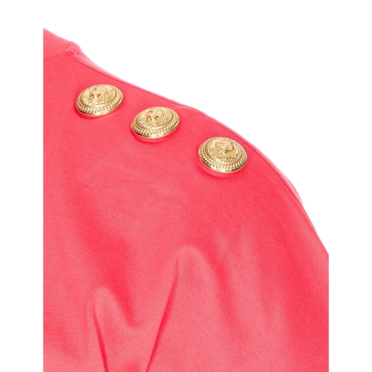 Balmain Balmain Women 3 Buttons Draped T-Shirt