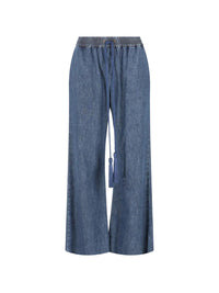 VALENTINO GARAVANI Tassel-Detail Wide-Leg Jeans Women