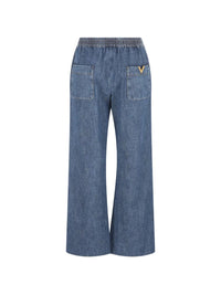 VALENTINO GARAVANI Valentino Garavani Women Tassel-Detail Wide-Leg Jeans