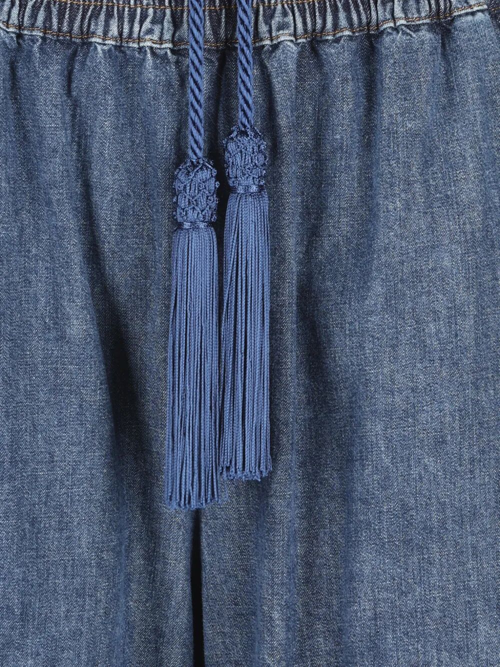 VALENTINO GARAVANI Valentino Garavani Women Tassel-Detail Wide-Leg Jeans