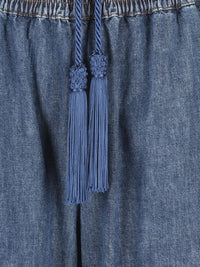 VALENTINO GARAVANI Valentino Garavani Women Tassel-Detail Wide-Leg Jeans