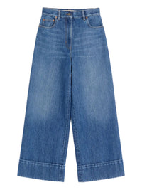 VALENTINO GARAVANI Valentino Garavani Women Denim Trousers With V Gold