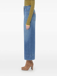 VALENTINO GARAVANI Valentino Garavani Women Denim Trousers With V Gold