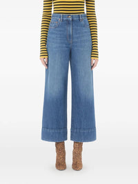 VALENTINO GARAVANI Valentino Garavani Women Denim Trousers With V Gold