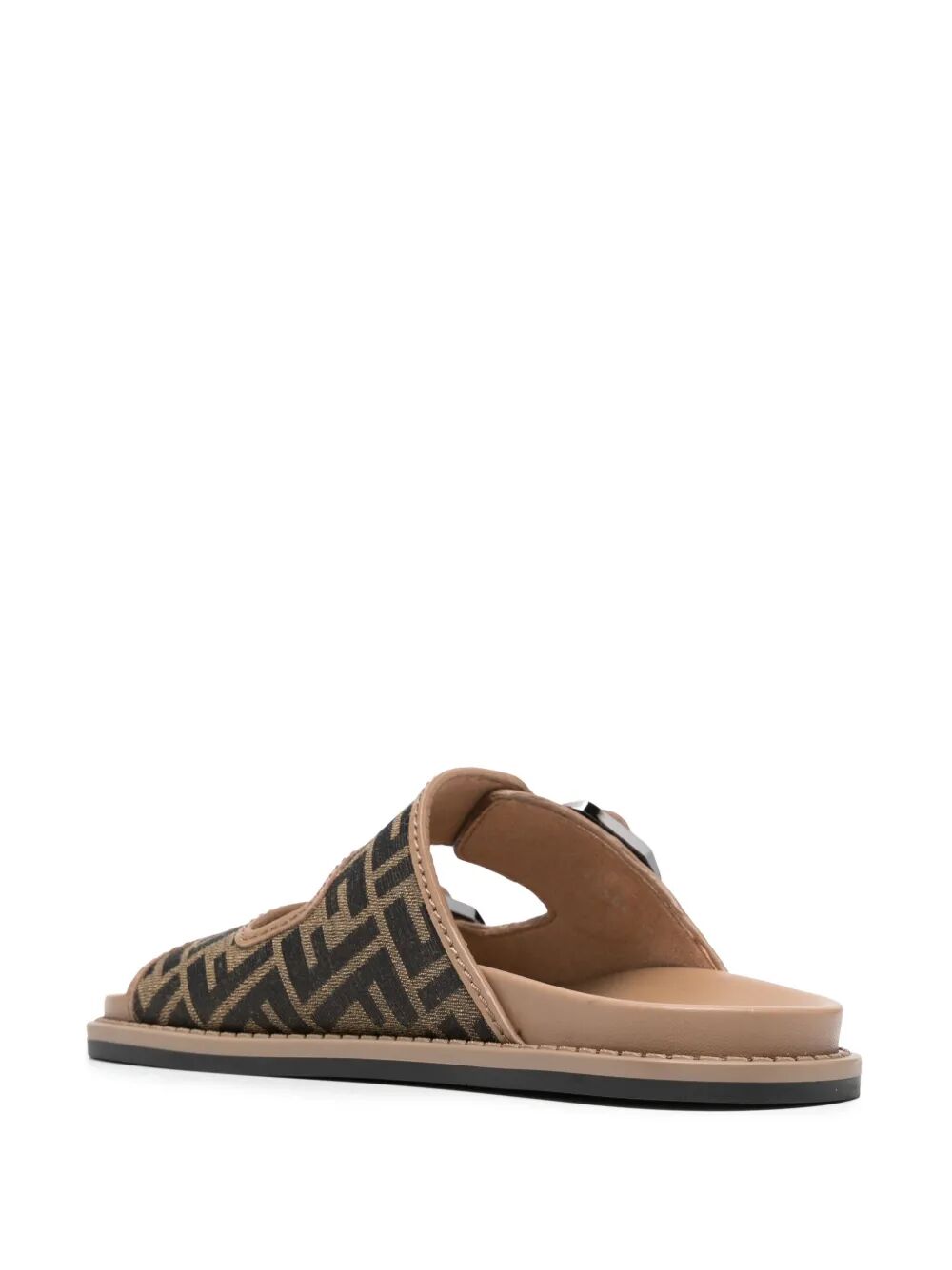 FENDI Fendi Feel Ff Jacquard Fabric Sandals Women