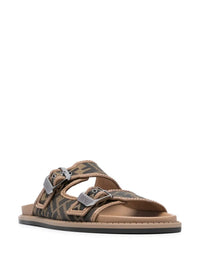 FENDI Fendi Men Fendi Feel Ff Jacquard Fabric Sandals