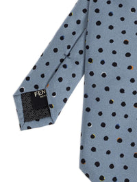 Fendi Men Falena Micro Dots Pattern Silk Tie