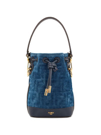 Fendi Women Mon Tresor Floacked Ff Denim Mini-Bag