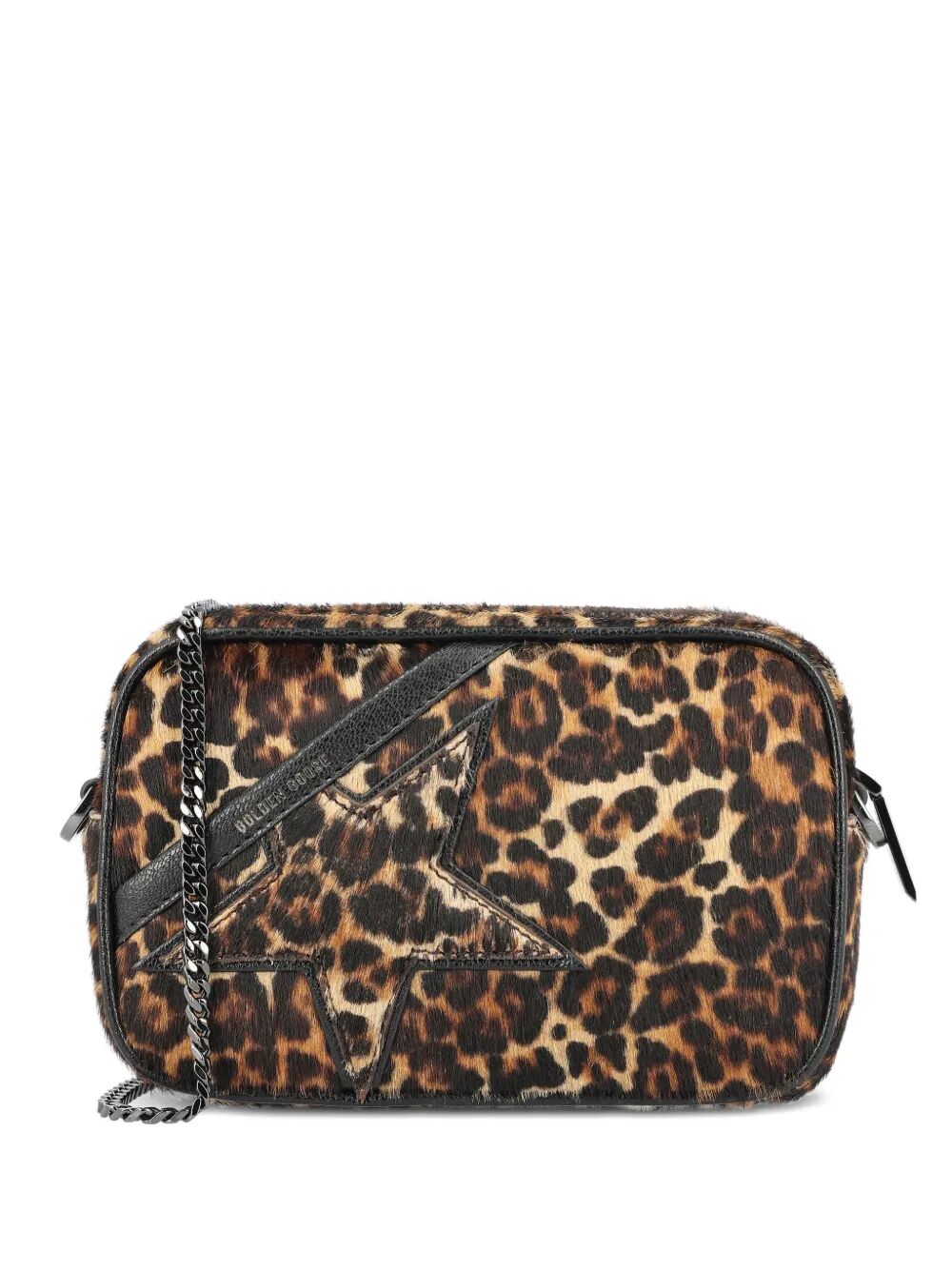 GOLDEN GOOSE Mini Star Bag In Animal-Print Pony Skin With Tone-On-Tone Star Women