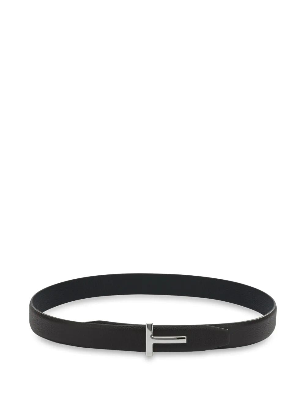 TOM FORD Tom Ford Men T-Buckle Two-Tone Grained Leather Belt