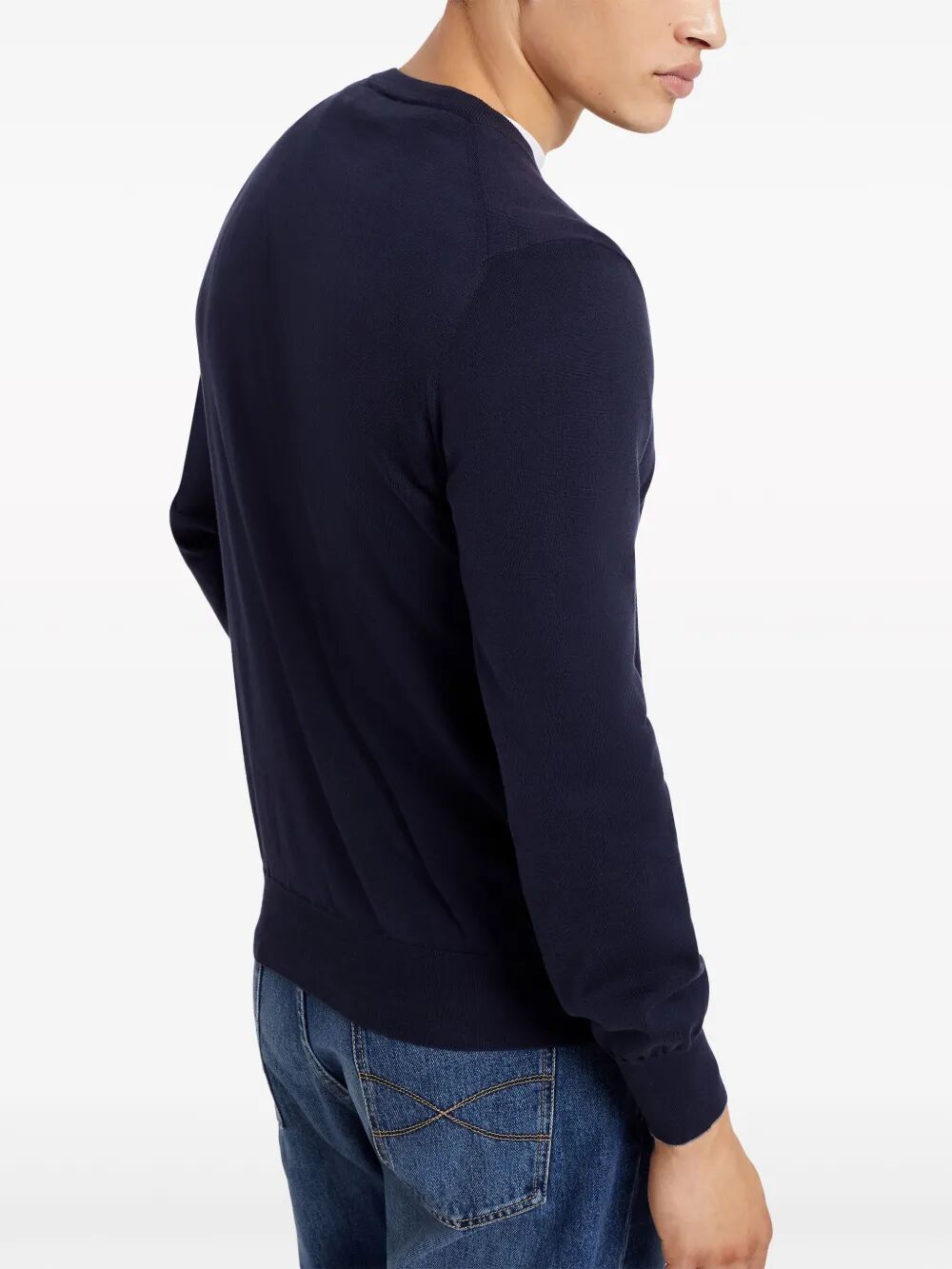 Brunello Cucinelli Men Lightweight Cotton Crewneck Sweater