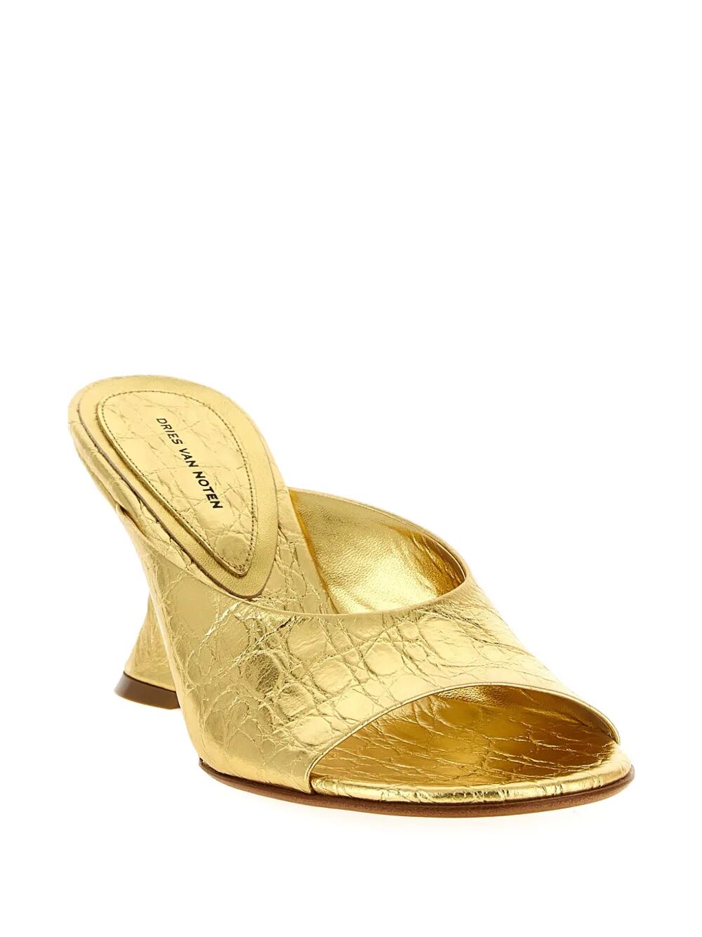 Dries Van Noten Women Open-Toe Leather Mules