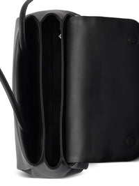 Prada Women Prada Passage Medium Leather Bag With Re-Nylon Flap