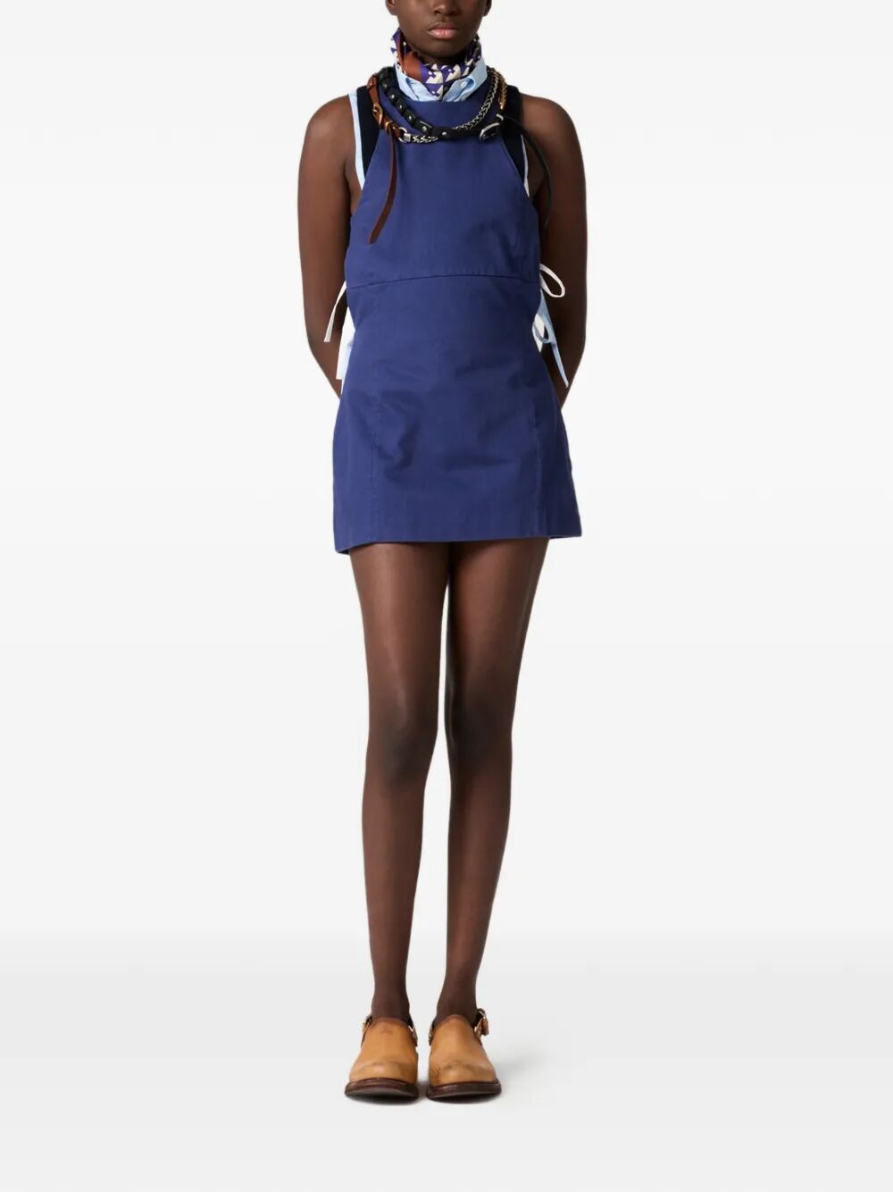 MIU MIU Miu Miu Women Garment-Dyed Gabardine Mini Dress