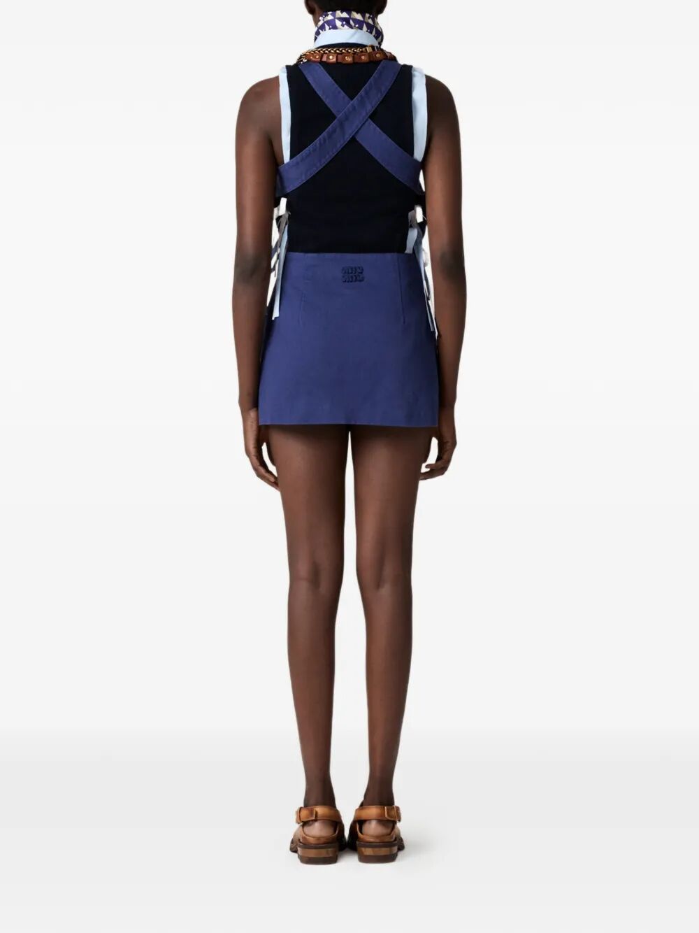 MIU MIU Miu Miu Women Garment-Dyed Gabardine Mini Dress