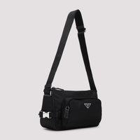 Prada Re-Nylon And Leather Shoulder Bag Men